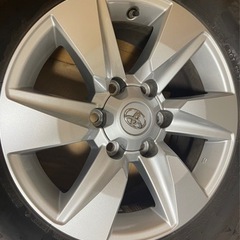 アルミ付き 4本セット スタッドレスタイヤ プラド ハイエース 車のパーツ タイヤ、ホイール