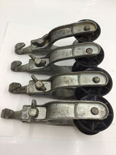 エコツール半田店】IKURATOOLS 吊り金車 IS-OW2×2個＋藤井電工 吊り金