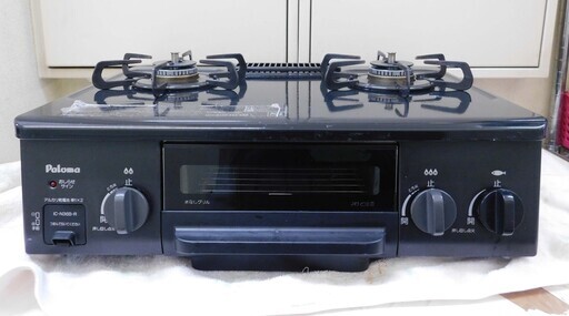 売約済【恵庭】パロマ　ガスコンロ　ガステーブル　IC-N36B　2016年製　都市ガス　つまみ式　中古品　PayPay支払いOK！