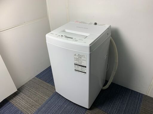 (240328)【50％値下げ】　東芝　電気洗濯機　4.5kg　AW-45M7　2019年製