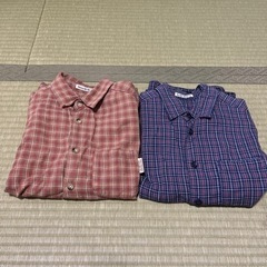 ２枚セット　B e B e 130サイズ　長袖襟シャツ