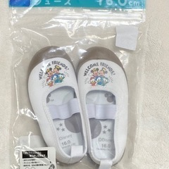 新品未使用ミッキーフレンズ　上靴　上履き　バレエシューズ　16セ...