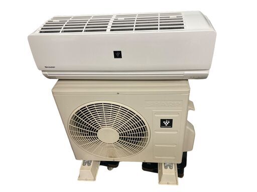 SHARP/シャープ 室外機エアコンセット リモコン付き AU-N22TDY AY-N22TD 2021年製 6畳用 冷暖房  引き取り限定 神奈川県