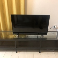 IKEA テレビ台　ガラス