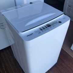 福岡市内配送設置無料　ハイセンス 5．5kg全自動洗濯機 オリジナル 白 HW-E5504