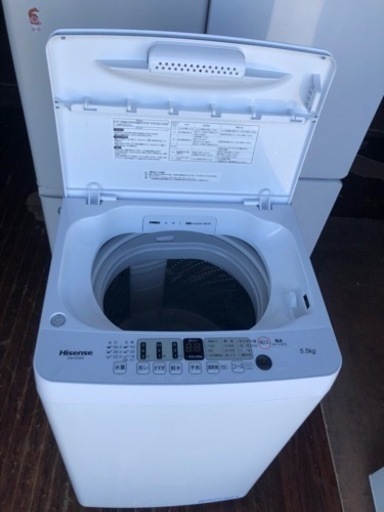 北九州市内配送無料 保証付き 2022年 ハイセンス 5．5kg全自動洗濯機