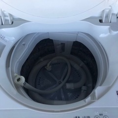 北九州市内配送無料　保証付き　2020年　シャープ SHARP 全自動洗濯機 幅56.5cm(ボディ幅52.0cm) 5.5kg ステンレス槽 ホワイト系 ES-GE5D