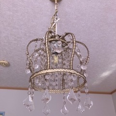 値下げ2500→2000円王冠型シャンデリア照明