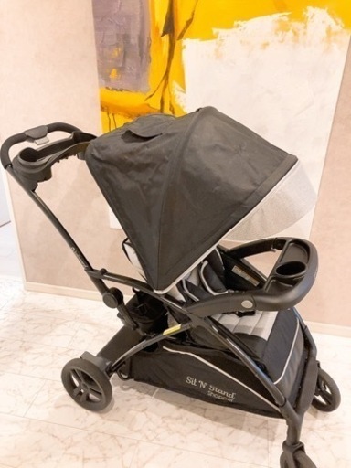 【美品】シット＆スタンド スマートライド 二人乗りベビーカー　ムーンダス