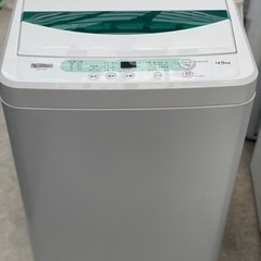 送料・設置込み　洗濯機　4.5kg ヤマダ　2019年