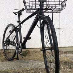 PRECISION 700C touring クロスバイク カゴ付き