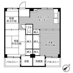 ◆敷金・礼金が無料！◆ビレッジハウス加賀田2号棟 (403号室)