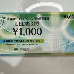 東京都　ゼロエミポイント　LED割引券　 