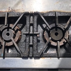 業務用　オザキ LPガス 卓上 2口 コンロ OZ80-55K