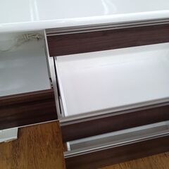 ☆ジモティ割あり☆ レンジボード ブラウン H219×D47×W120 