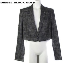 DIESEL BLACK GOLDクロップドジャケット ツイード...