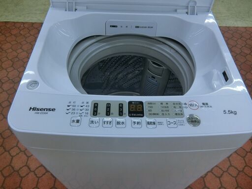 2021年製 ハイセンス 5.5K 洗濯機 HW-E5504