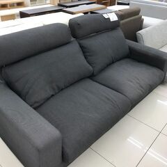 ★ジモティ割あり★  2人掛けソファ ダークグレー H85×D91×W190 クリーニング済み HJ2633 ☆ジモティ割あり☆ 2人掛けソファ ダークグレー H85×D91×W190