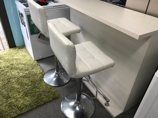 取引中　お得！カウンター＆チェア2脚セット　バー　キッチン　オシャレ　程度良好