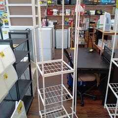 IKEA JOSTEIN　ハンガーポール付き伸縮オープンラック　...