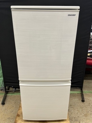 SHARP 2ドア冷蔵庫　2020年　SJ-D14F-W