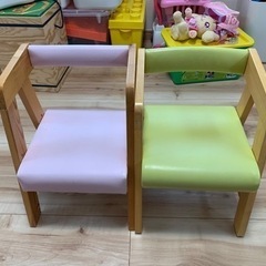 子供用　木製　椅子　セット