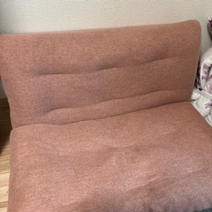 家具 椅子 ソファーベッド　ピンク