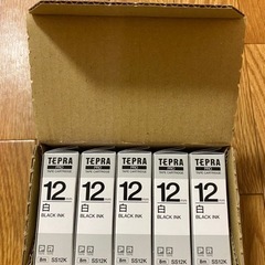 【新品】キングジム　SS12K　テプラPRO テープカートリッジ...