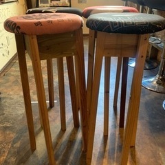 木製手作り椅子　4脚