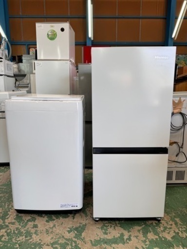 ［K2H]高年式☆2021,2022年製☆冷蔵庫135L☆135L☆洗濯機5.5kg☆格安☆中古☆配達相談可能☆早い者勝ち新生活に♪
