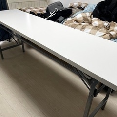 折りたたみ会議テーブル ホワイト 