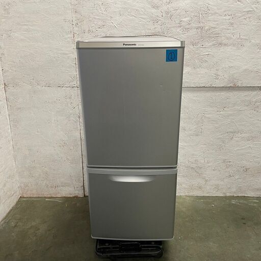【Panasonic】 パナソニック ノンフロン冷凍冷蔵庫 2ドア 容量138L 冷凍44L 冷蔵94L NR-B146W-S 2013年製 ①