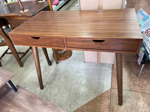 オシャレ家具ワークデスク NOCE BF6168ウォールナット突板635