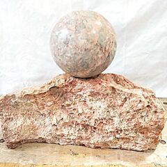 ∞ 大理石の玉乗りの石 重さ20kg 傷あり