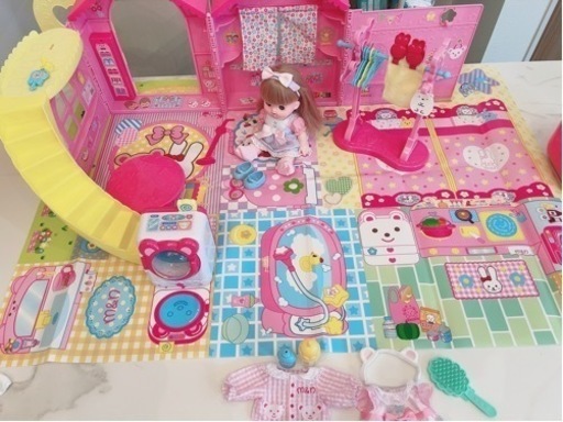 美品6点セット！メルちゃん　ロングヘアネネちゃん　お家　おままごと　すみっコぐらし　お洗濯