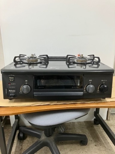 N2403-890 パロマ ガスコンロ IS-S37-R 2020年製 動作確認済み ホース替え有り キズ汚れ有り
