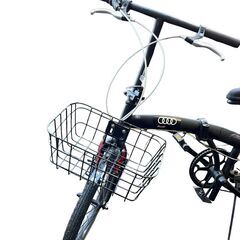 Audi アウディ ALUMINUM FOLDING BICYCLE 折り畳み自転車 20インチ ブラック 防犯登録 未登録 直接引取大歓迎‼　地域限定有料配送サービスあり‼