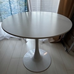円形テーブル 丸テーブル 白 幅80cm