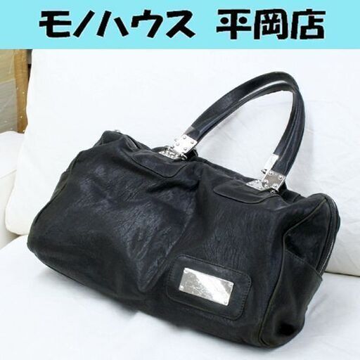 本物 ダメージ多め BALENCIAGA ハンドバッグ 本革 ブラック シルバー金具 バレンシアガ トートバッグ ミニボストン 旧刻印 札幌市 清田区 平岡