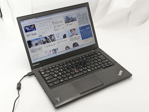 安さで勝負 ノートパソコン 14型 lenovo ThinkPad T440s 中古良品 第4世代i5 8GB 高速SSD Wi-Fi カメラ Bluetooth Windows11 Office 保証付