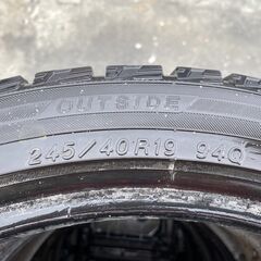 冬タイヤ　245/40R19　管理番号59