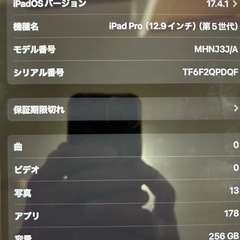 iPadPro12.9 5世代256GB