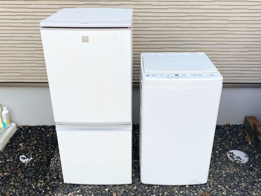 【受渡者決定】シャープ 冷蔵庫 洗濯機 2点セット 2019年 2021年
