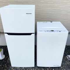 【受渡者決定】ハイセンス 冷蔵庫 洗濯機 2点セット 2019年...