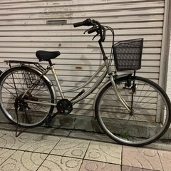 ジャンク★ 自転車 ママチャリ 26インチ 6段変速 新品チェーン 