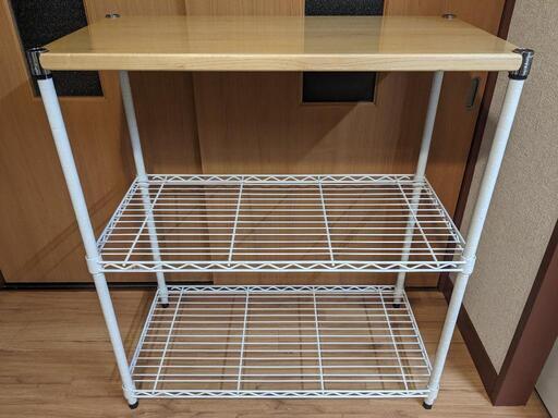 ■　エレクター、スチールラック、HOME ERECTA、天板付き、山梨県甲斐市