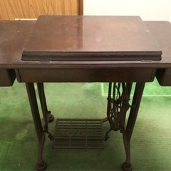 【Singer】アンティーク　ミシン　台付