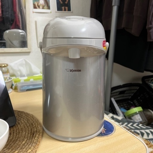 象印マホービン(ZOJIRUSHI) ガラス魔法瓶 エアー ポット 卓上 保温 2.2L