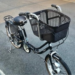 子供乗せ　高齢者　お買い物　自転車 マンマ 前20インチ 後22インチ 6段変速 