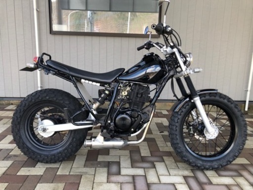 YAMAHA❗️TW200 DG07J ブラック　スカチューン　Fタイヤ新品